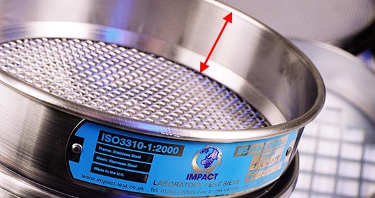 Image showing sieve depth