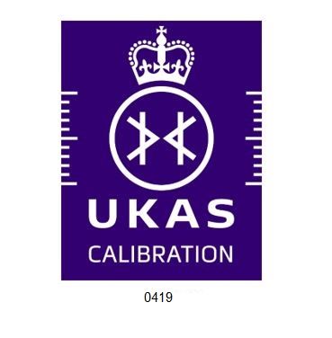  UKAS logo accreditation number 0419
